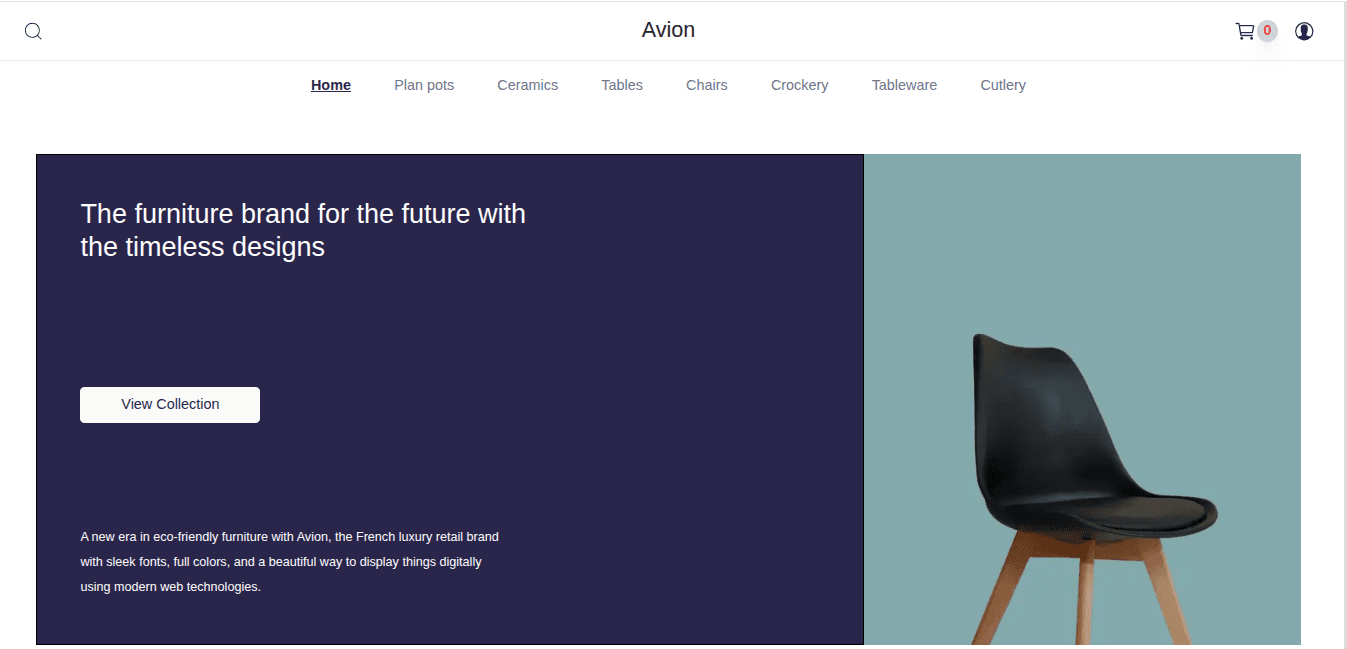 Avion - Furniture Ecommerce