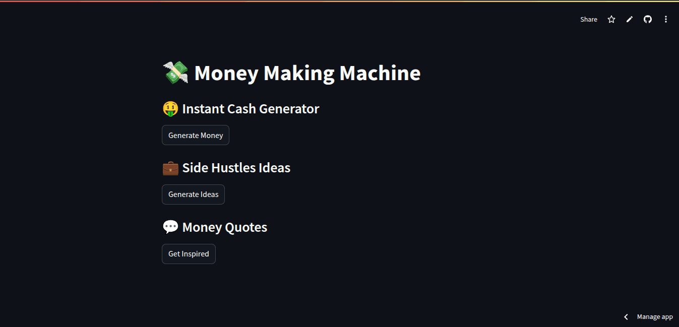 Money Making Machine