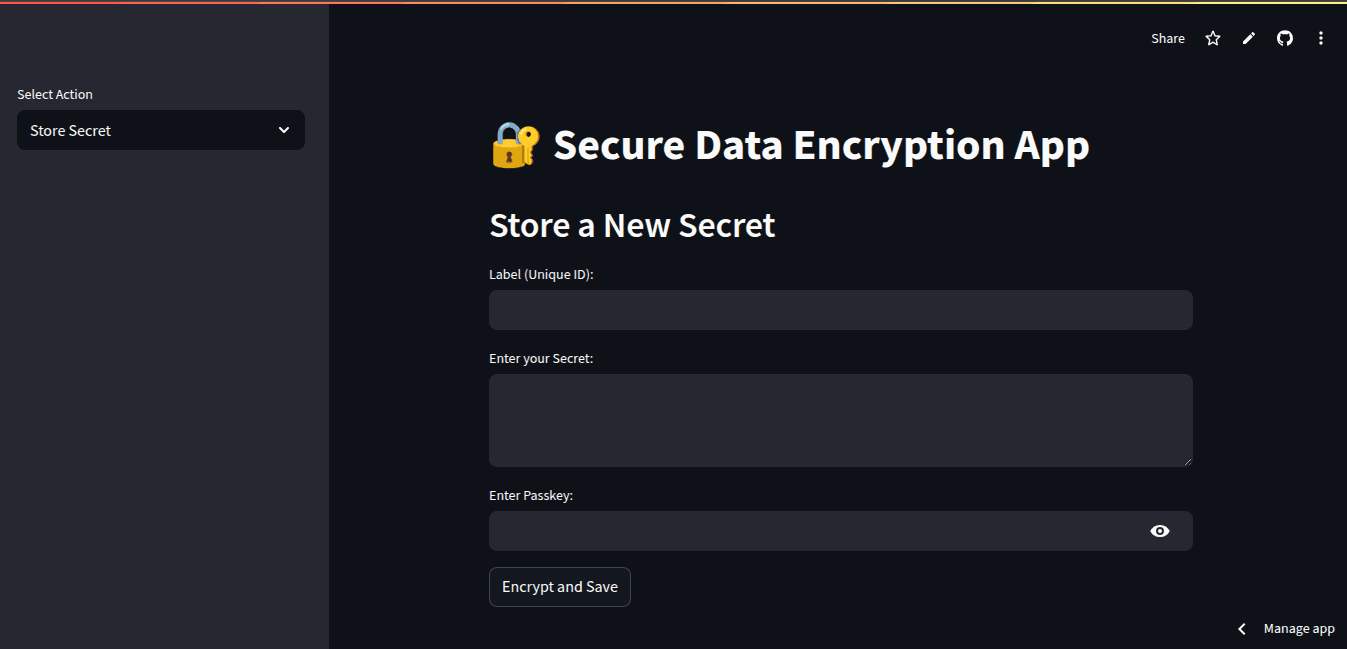 Secure Data Encryption Web App